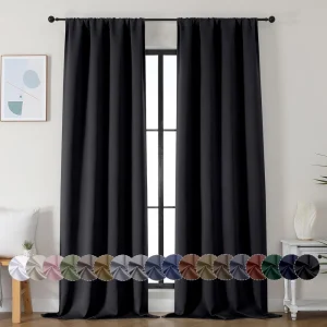 1 Panel Blackout Curtains Light Reducing Thermal Insulated